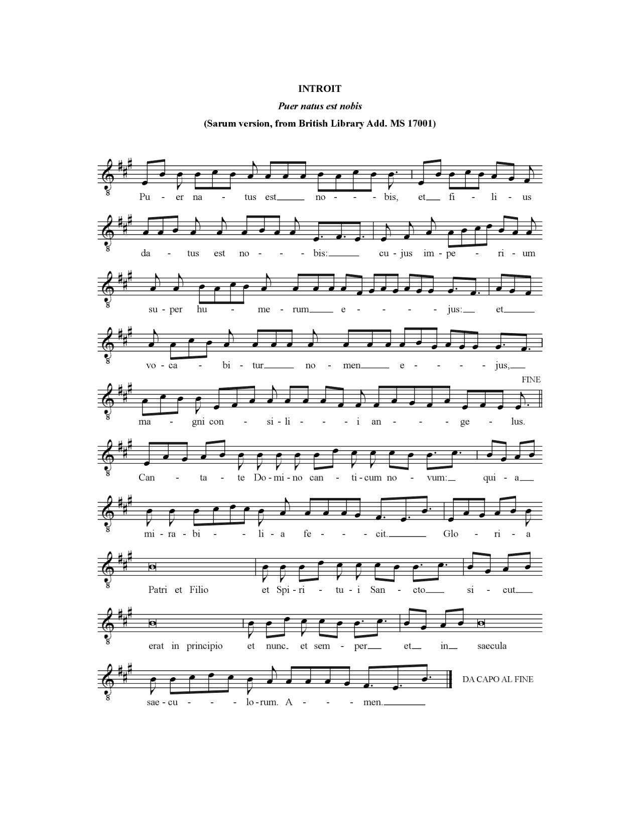 Finale 2003 - [PuerNatusEstNobis_Chant